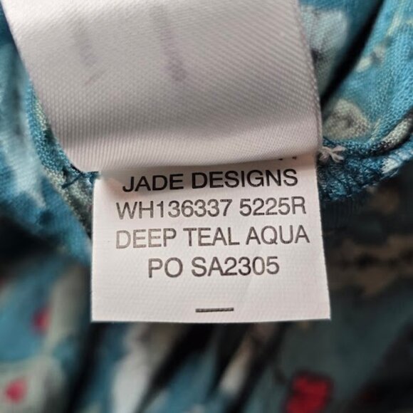 NWT Band of The Free Jewel Teal Floral Wrap Maxi Dress M - Picture 15 of 15